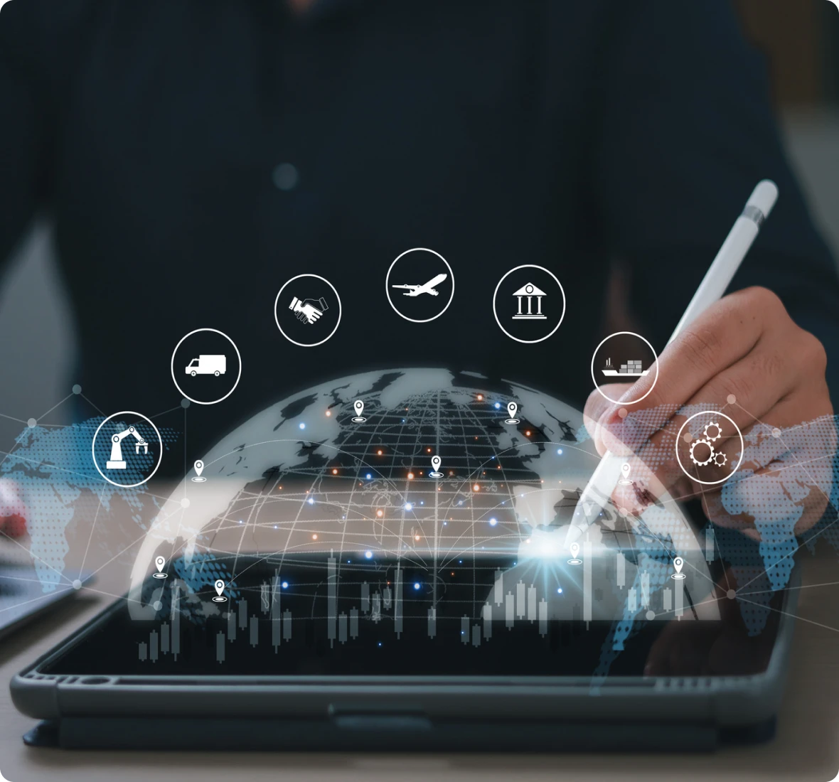 Digital business technology concept